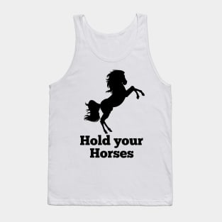 Horse lover equestrian funny quotes cute graphic for gift Tank Top